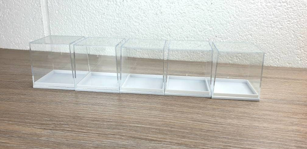 Clear Plastic Crystal / Mineral Display boxes