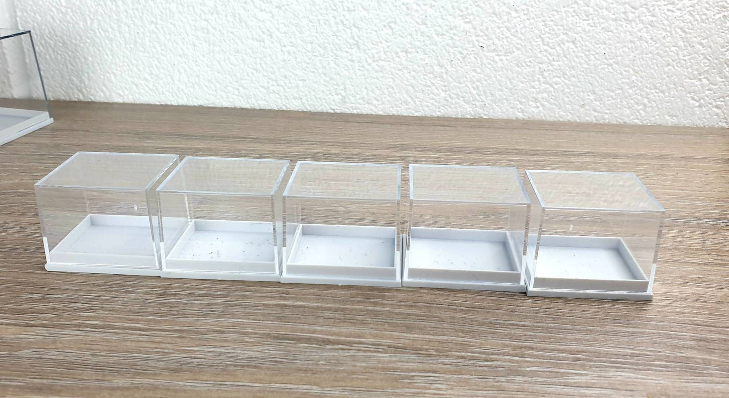 Clear Plastic Crystal / Mineral Display boxes