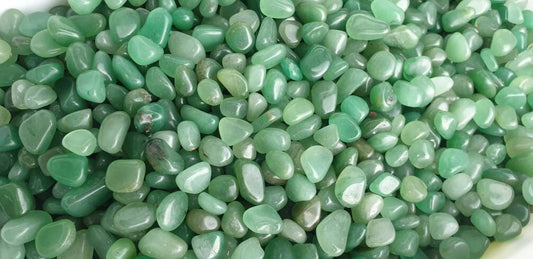 Small Green Quartz Aventurine Crystal Tumblestones 50g bag