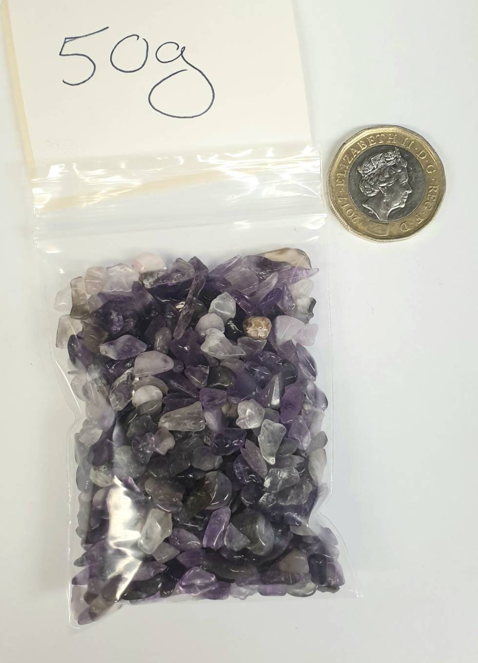 Extra Small Amethyst Crystal Chips 50g Bags - Arts Crafts