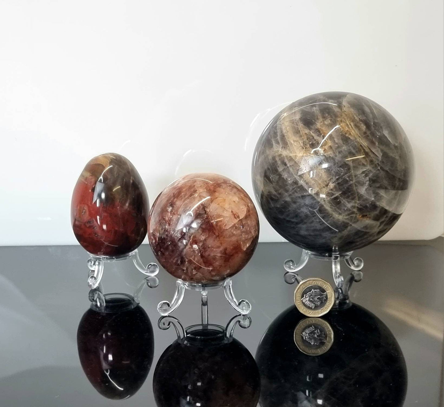 3 x Sphere Egg Display Stands