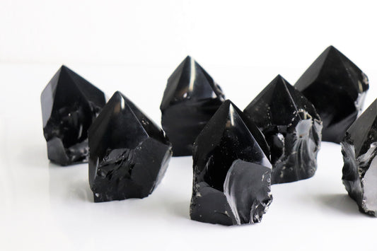 Obsidian Crystal Point Top Polished Brazil