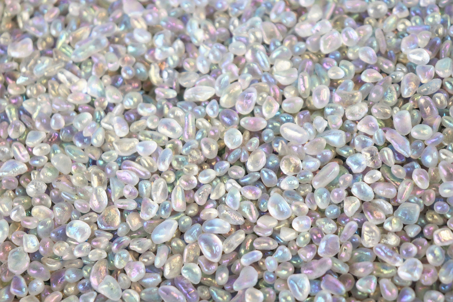 Extra Small Angel Aura Crystal Chips / Tumblestones 50g Bags