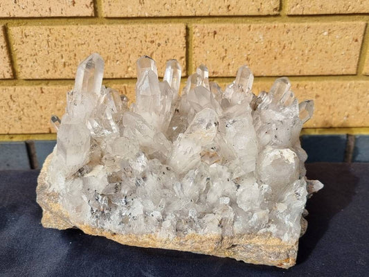 8) Large Clear Quartz Crystal Cluster 5.8kg (Madagascar)