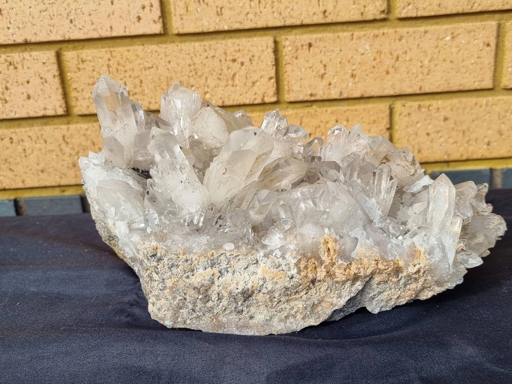 39) large Quartz Crystal Cluster