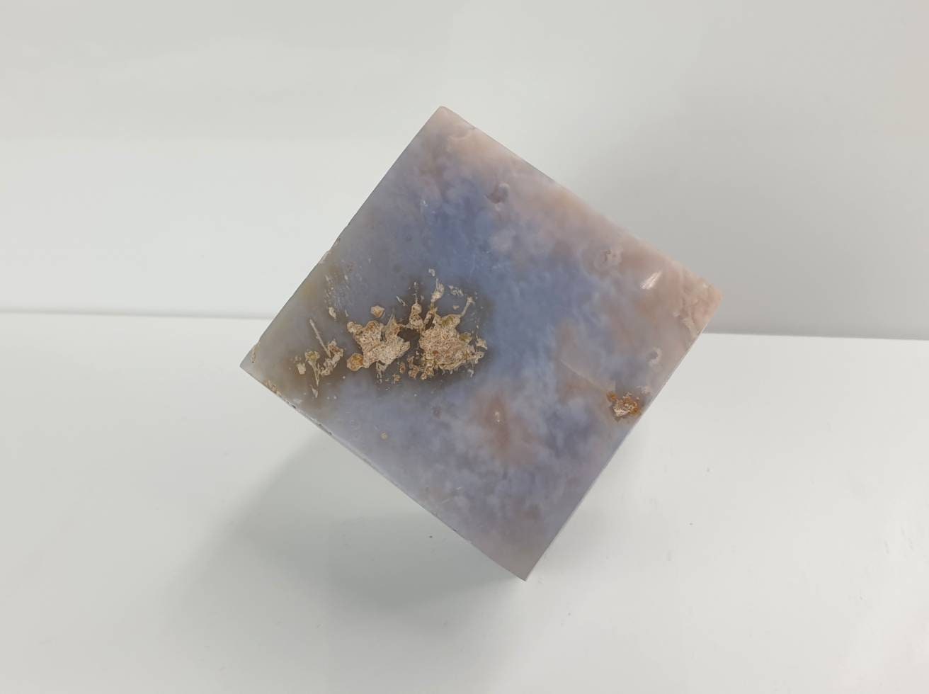 6) Crystal Cube Natural Agate