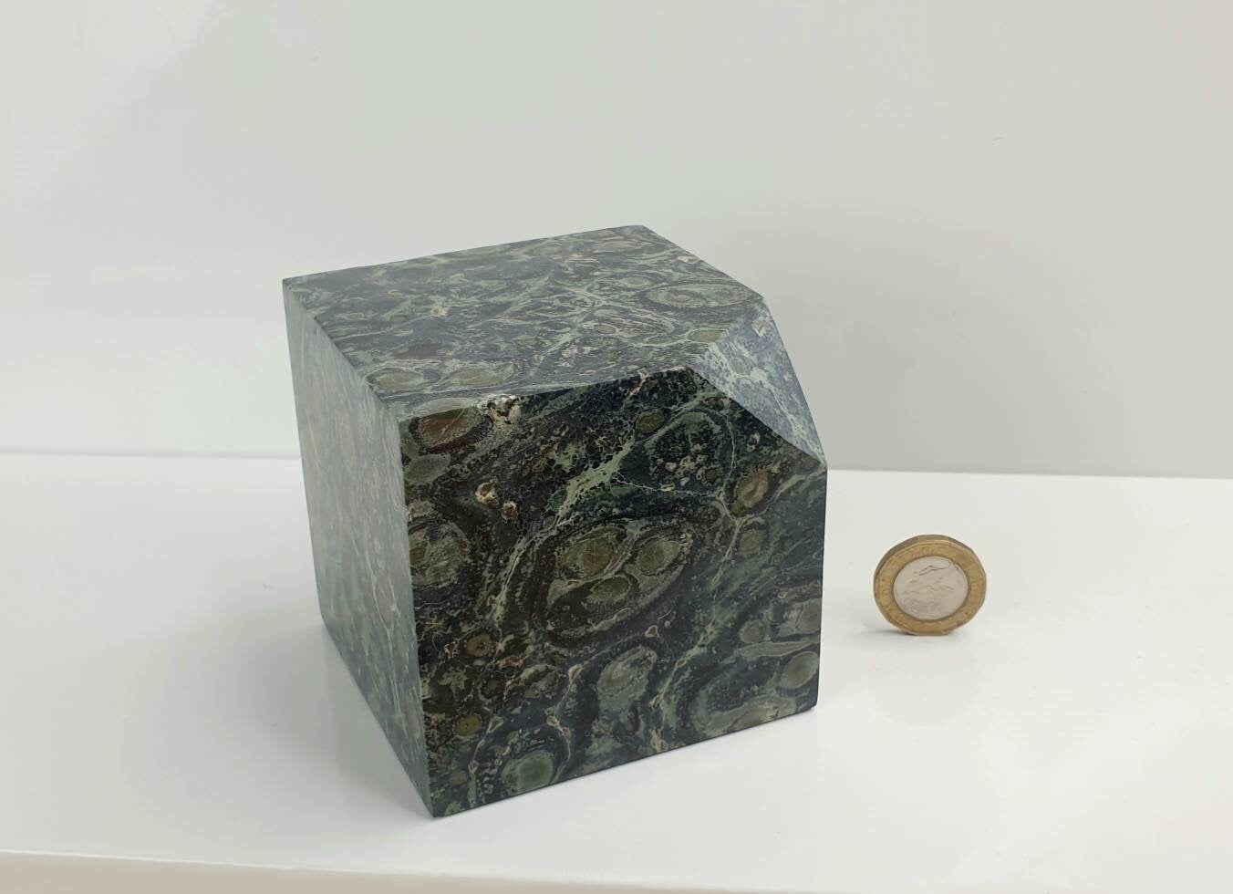 7) Crystal Cube Kambaba Jasper