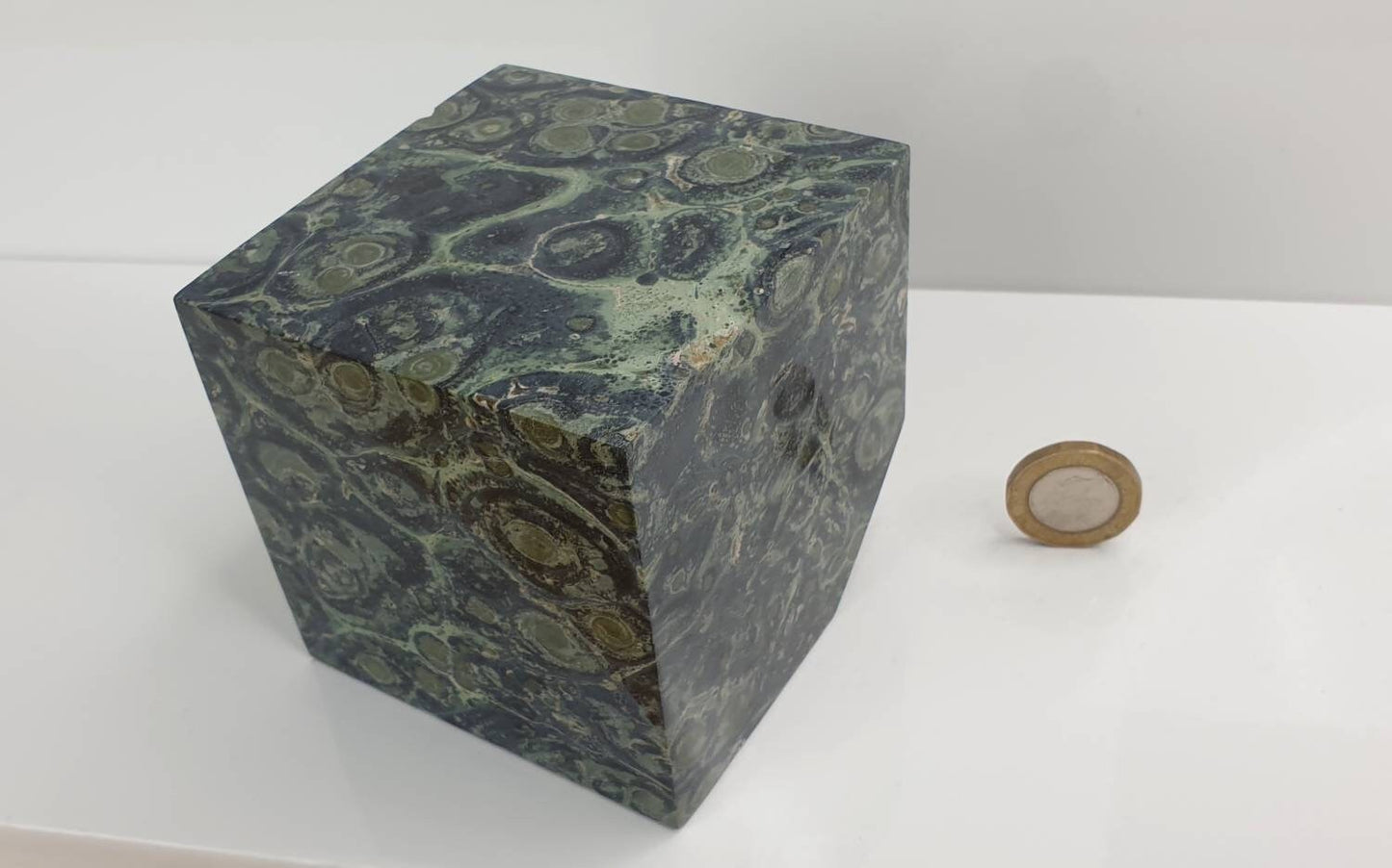 7) Crystal Cube Kambaba Jasper