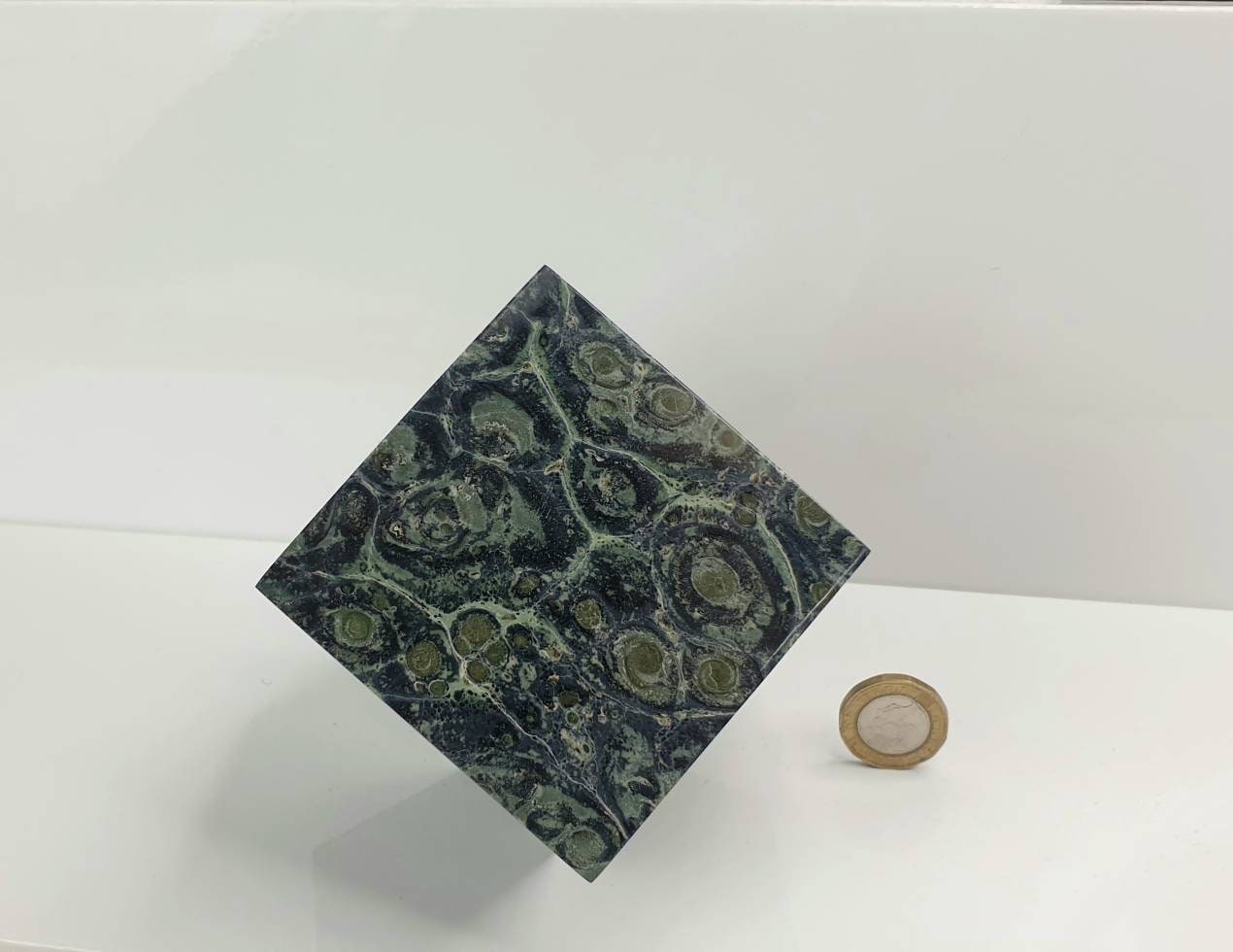 7) Crystal Cube Kambaba Jasper