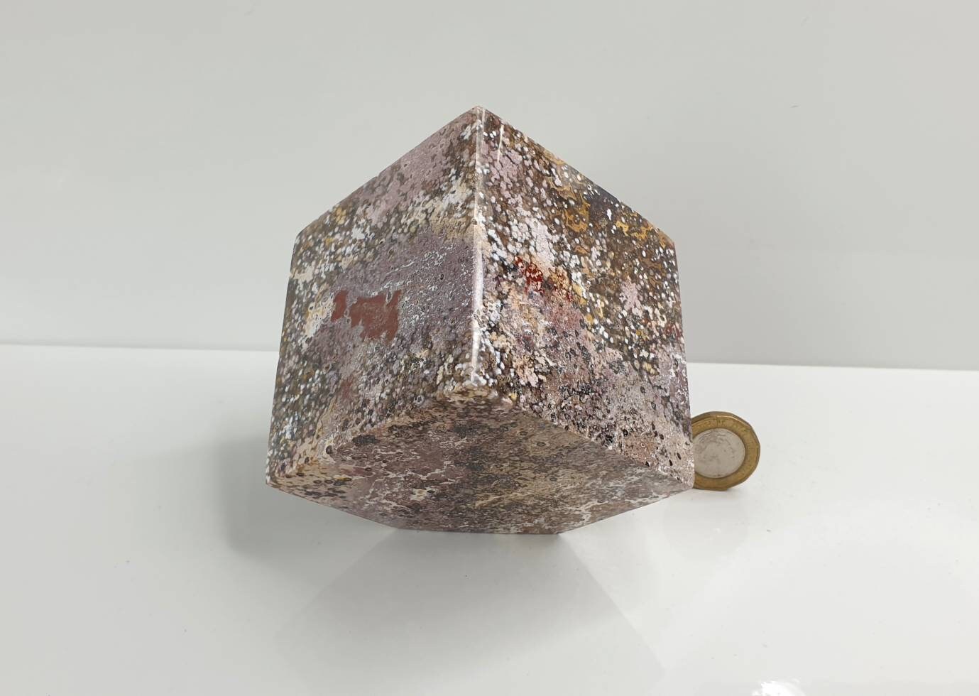 2) Crystal Cube Ocean Jasper