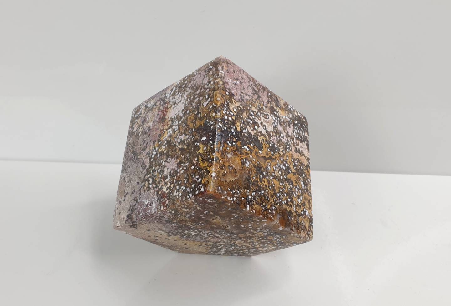 2) Crystal Cube Ocean Jasper