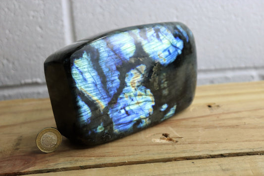 28) Large Labradorite Crystal Polished