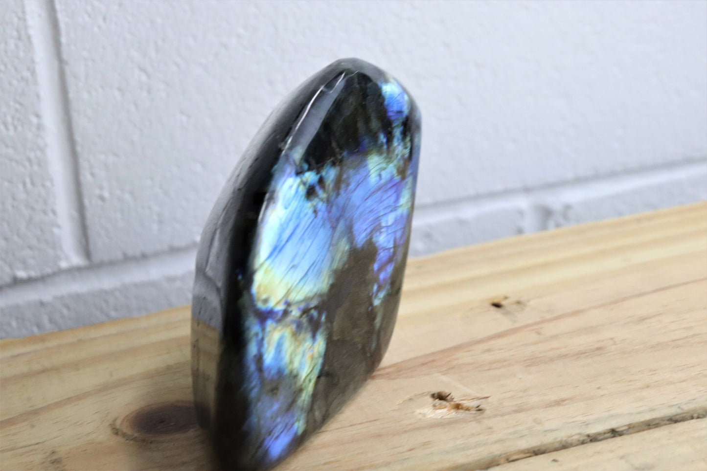 29) Large Labradorite Crystal Polished