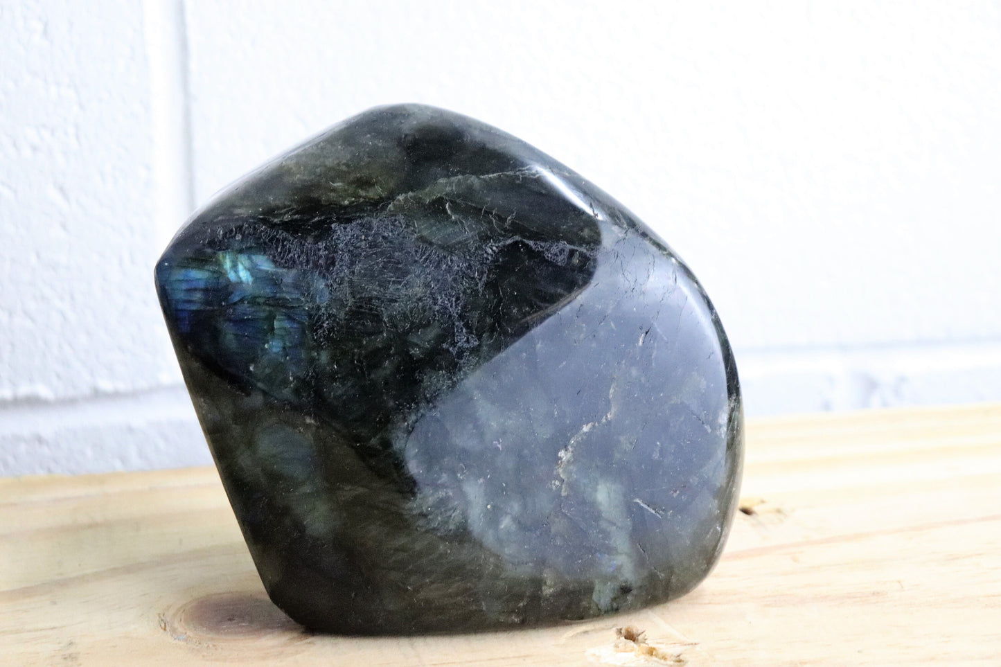 29) Large Labradorite Crystal Polished