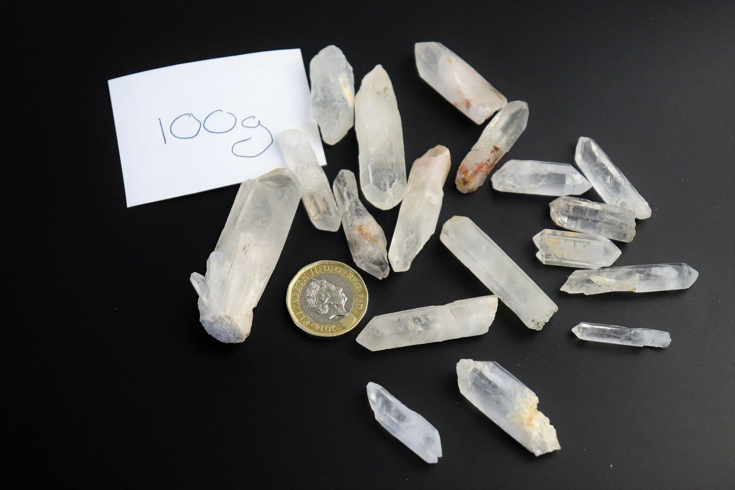 Small Madagascan Quartz Crystal Points Raw Natural 100g Bag