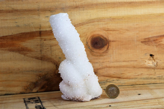 26) Large Quartz Stalactite Crystal Coral / Spirit / Cactus Quartz