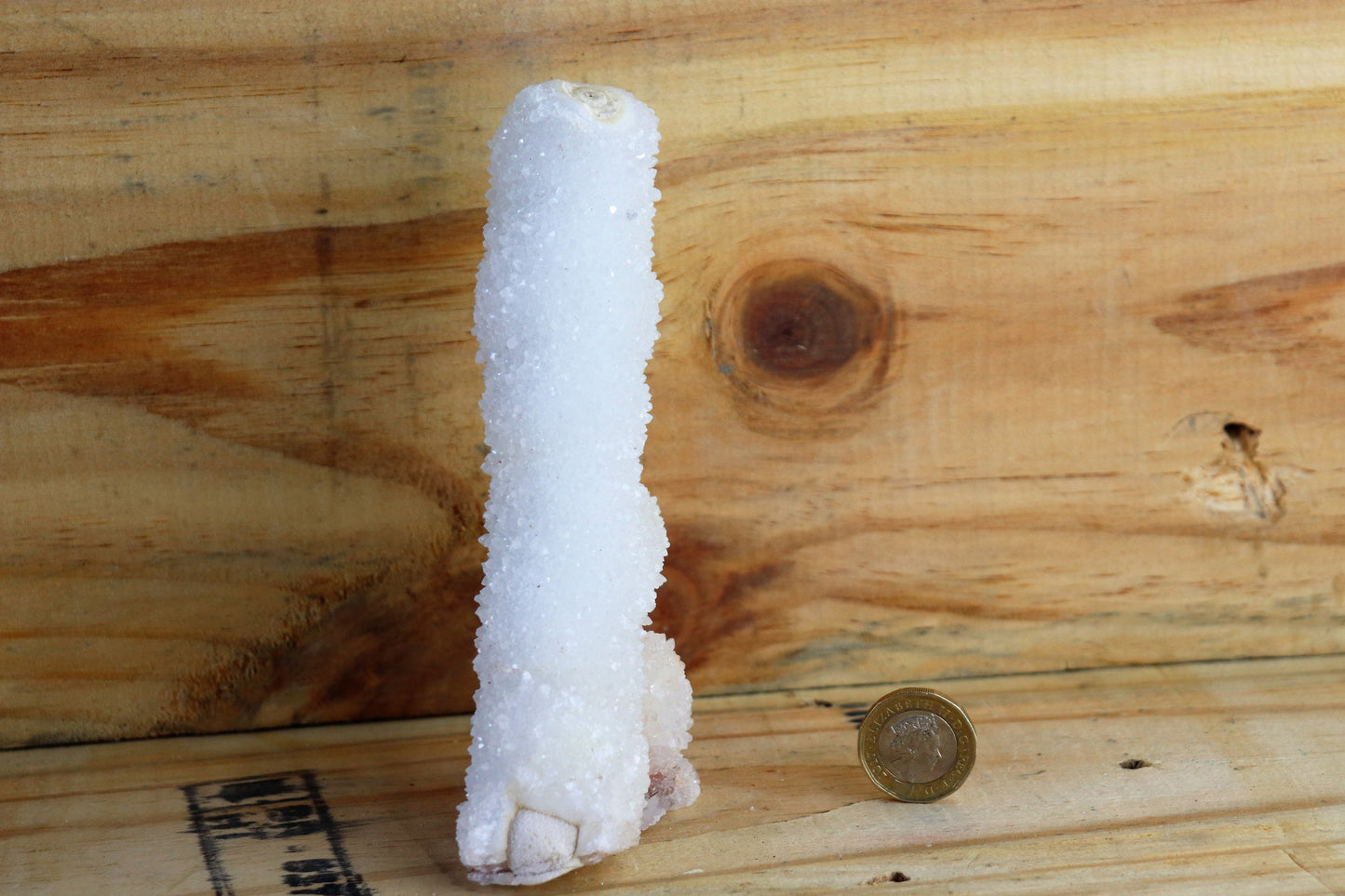 26) Large Quartz Stalactite Crystal Coral / Spirit / Cactus Quartz