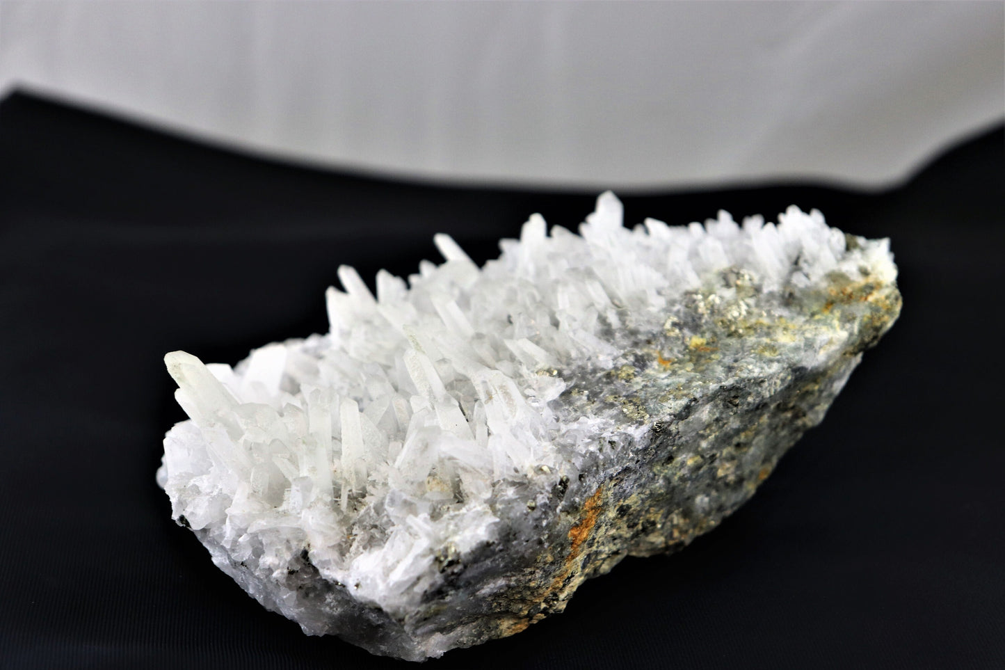 Large Quartz Crystal + Pyrite Natural Collectors Crystal - Bulgaria