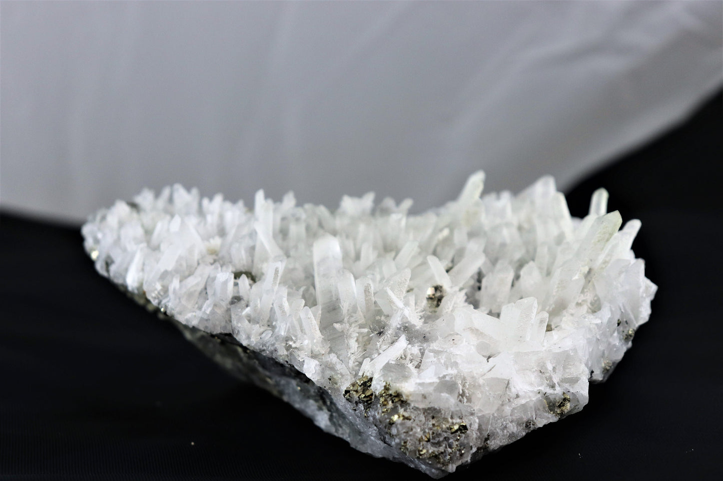 Large Quartz Crystal + Pyrite Natural Collectors Crystal - Bulgaria