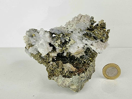 4) Marcasite Pyrite Crystal Specimen