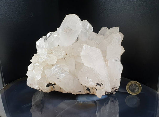 13) large Quartz Crystal Cluster