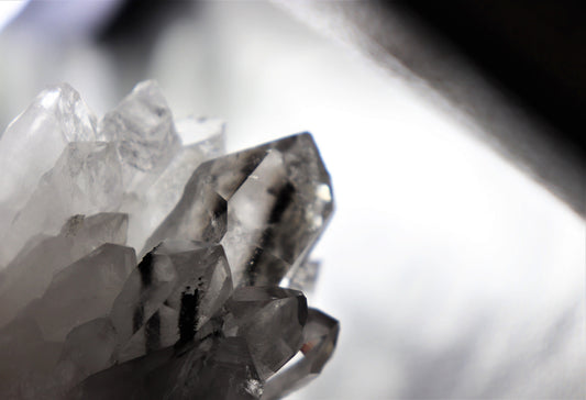 Brookite In Clear Quartz Crystal Cluster