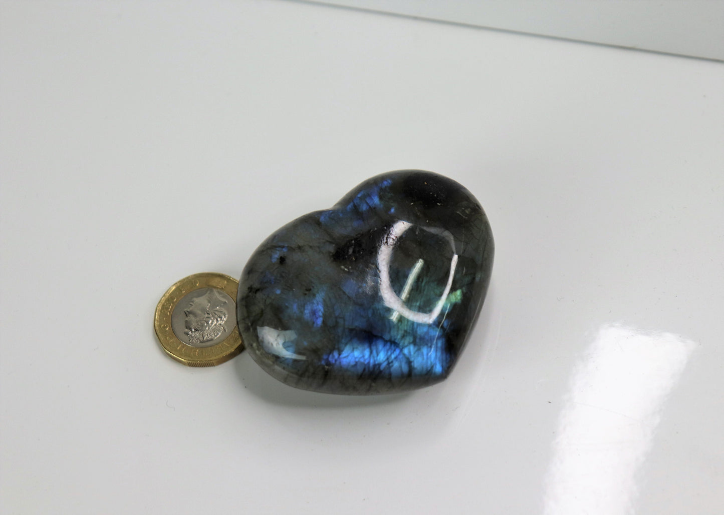 10) Labradorite Crystal Heart