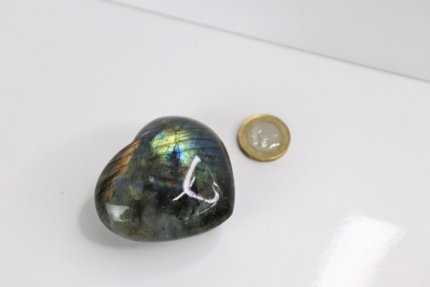 6) Labradorite Crystal Heart