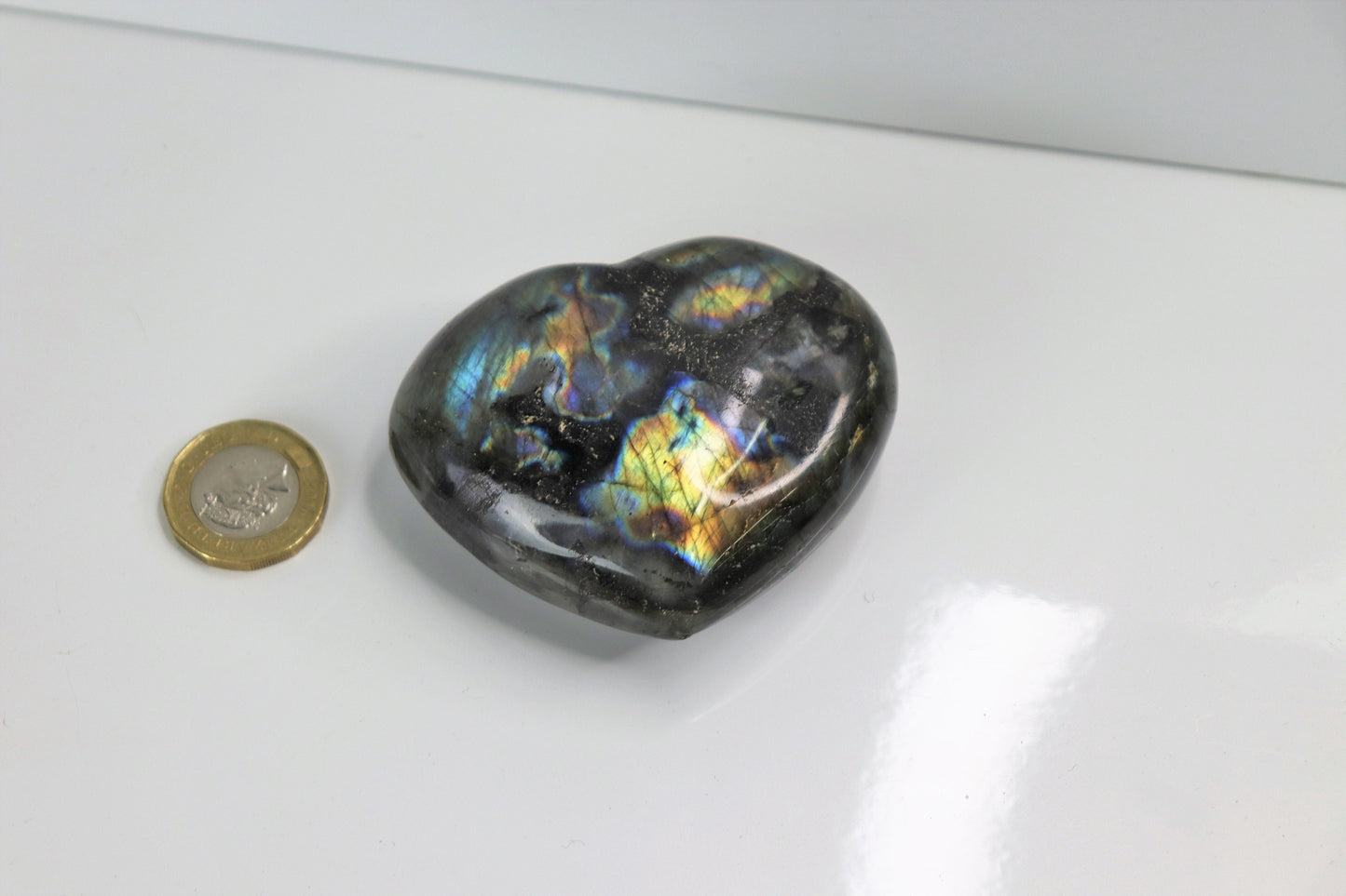 7) Labradorite Crystal Heart