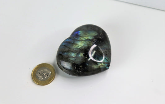 4) Labradorite Crystal Heart