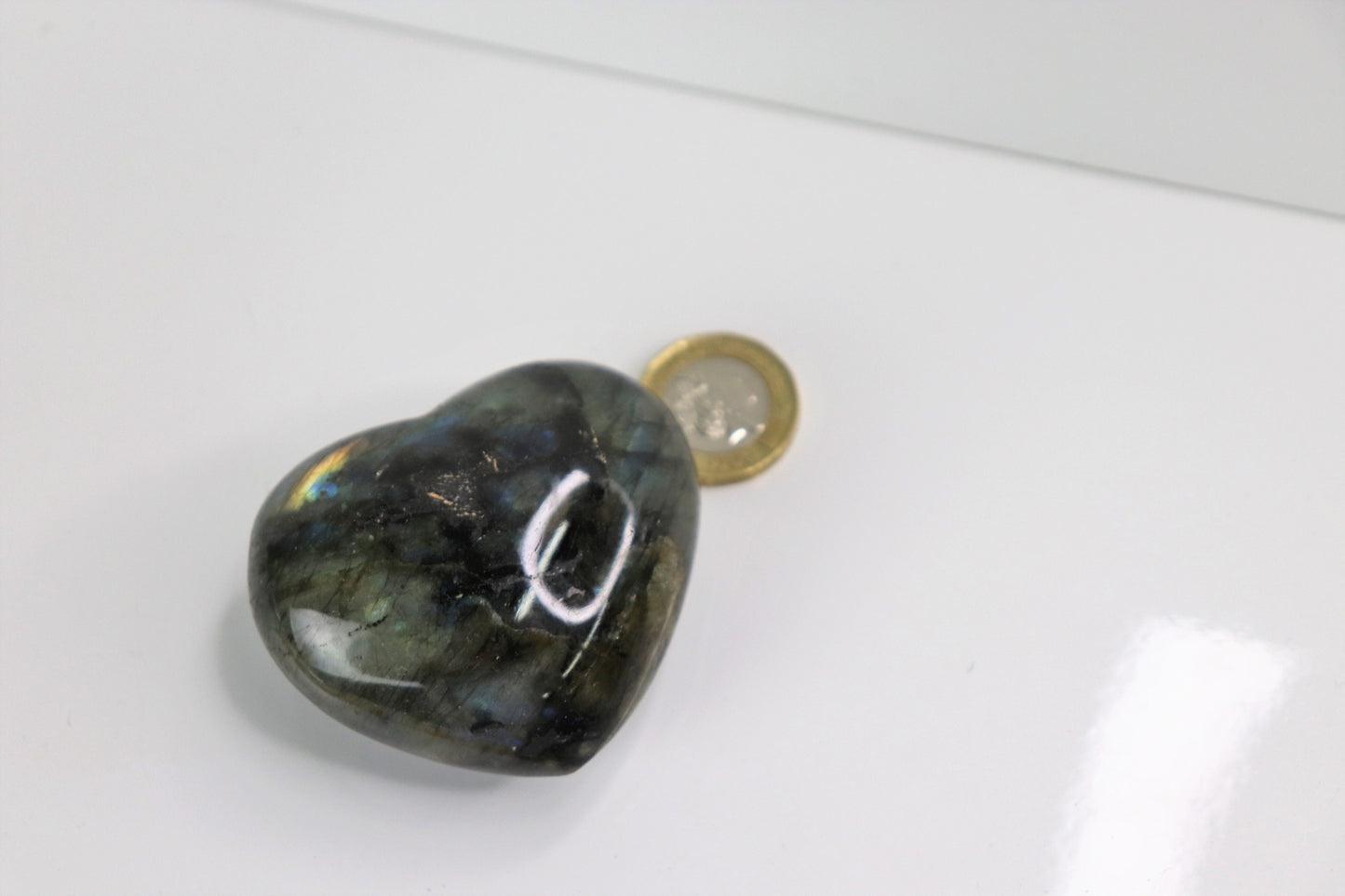 6) Labradorite Crystal Heart