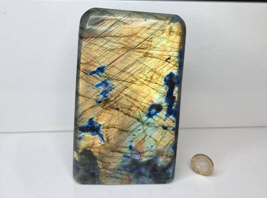 15) Large Labradorite Crystal Polished