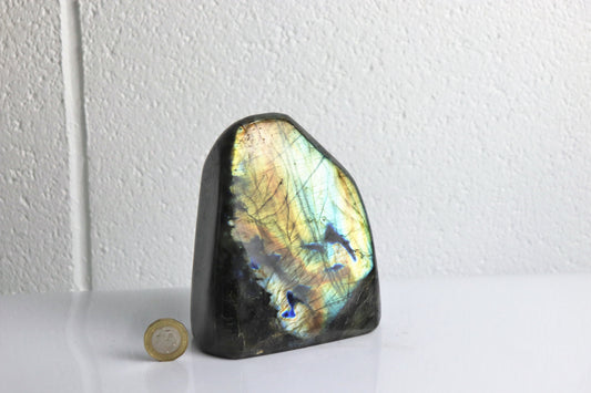 79) Large Labradorite Crystal Polished AAA Grade