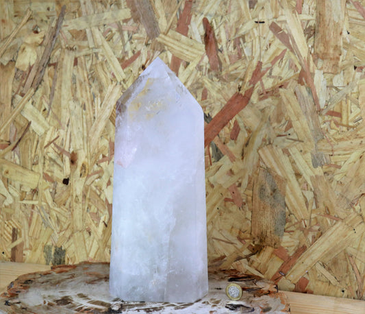 5) Large Clear Quartz Crystal Tower Point Freestanding  4.99 KG