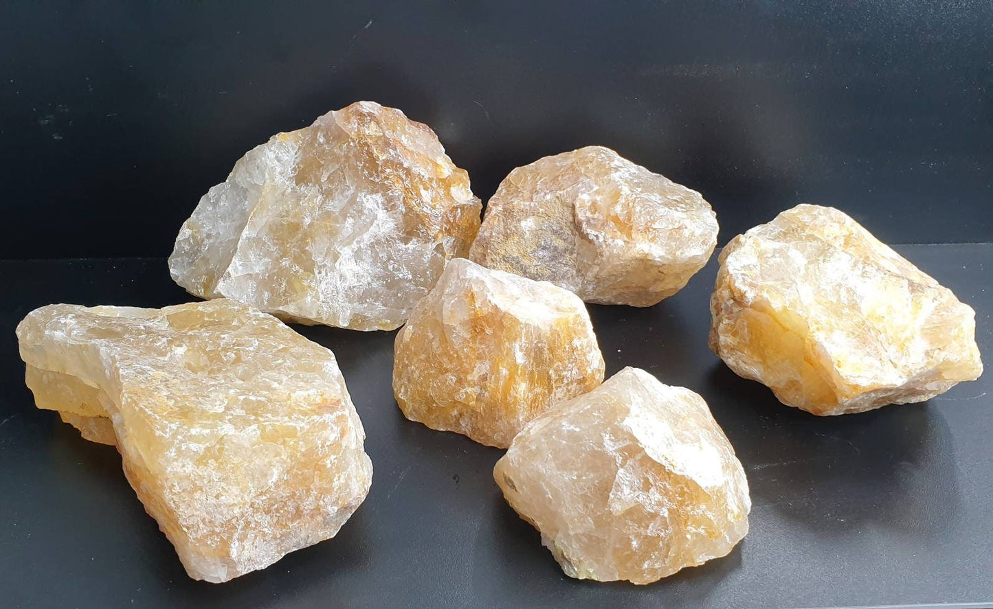 Large Raw Golden Healer Quartz Crystal Rough x1 (Yellow Hematoid Quartz)