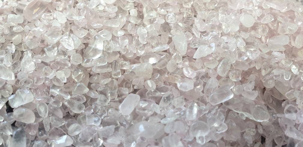 Extra Small / Fine Rose Quartz Crystal Chips 50g Bags - Arts Crafts