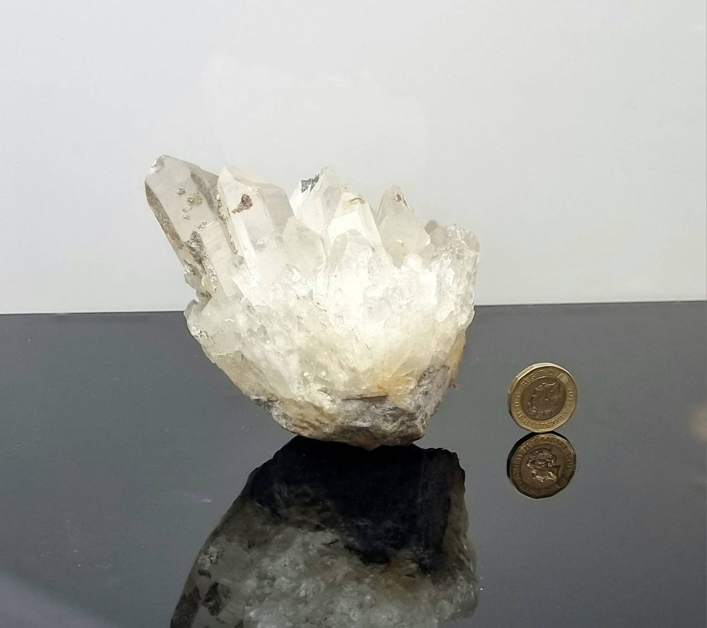 36) large Quartz Crystal Cluster