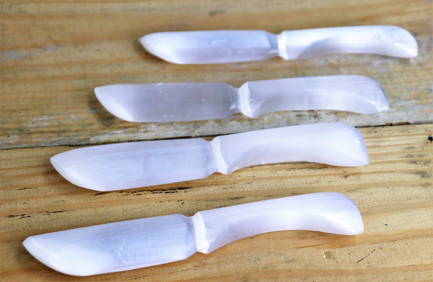 Selenite Crystal Dagger Wand Display Piece  19cm