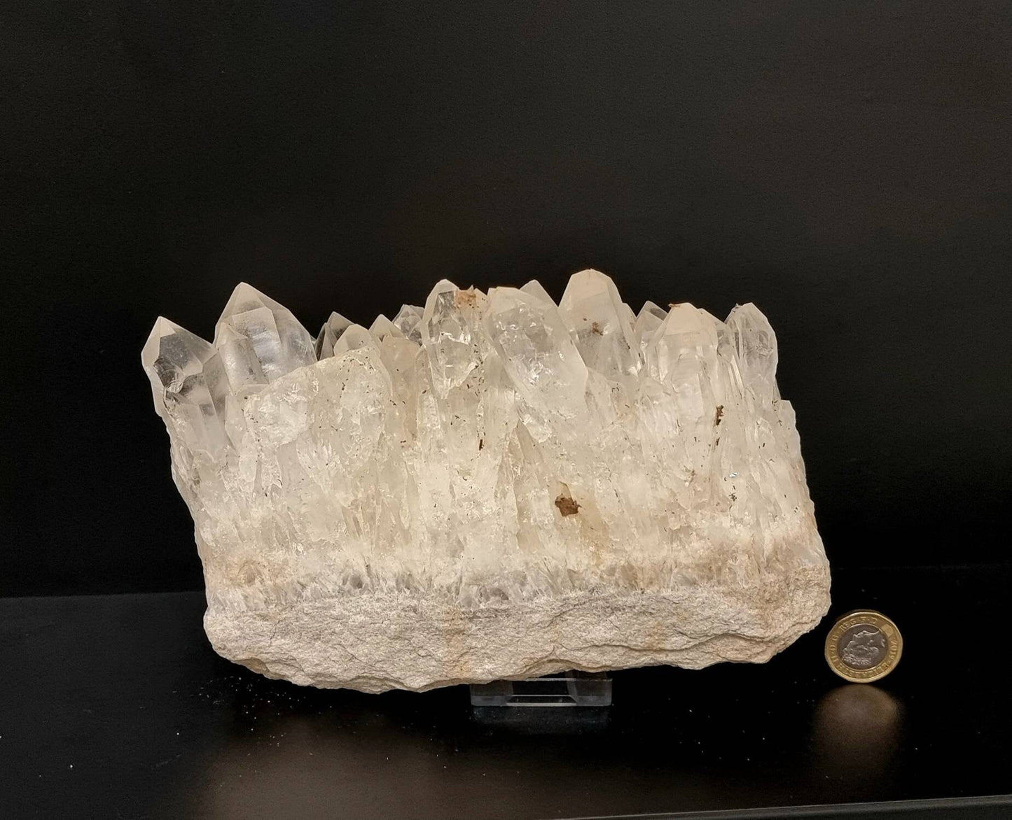 15) large Quartz Crystal Cluster