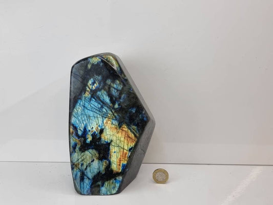 7) Large Labradorite Crystal Polished