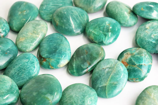 Amazonite Crystal Palmstone  - Gallet Madagascar