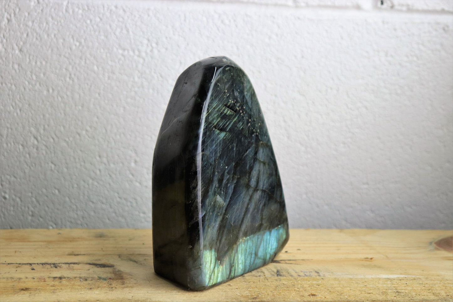 60) Large Labradorite Crystal Polished AAA Grade