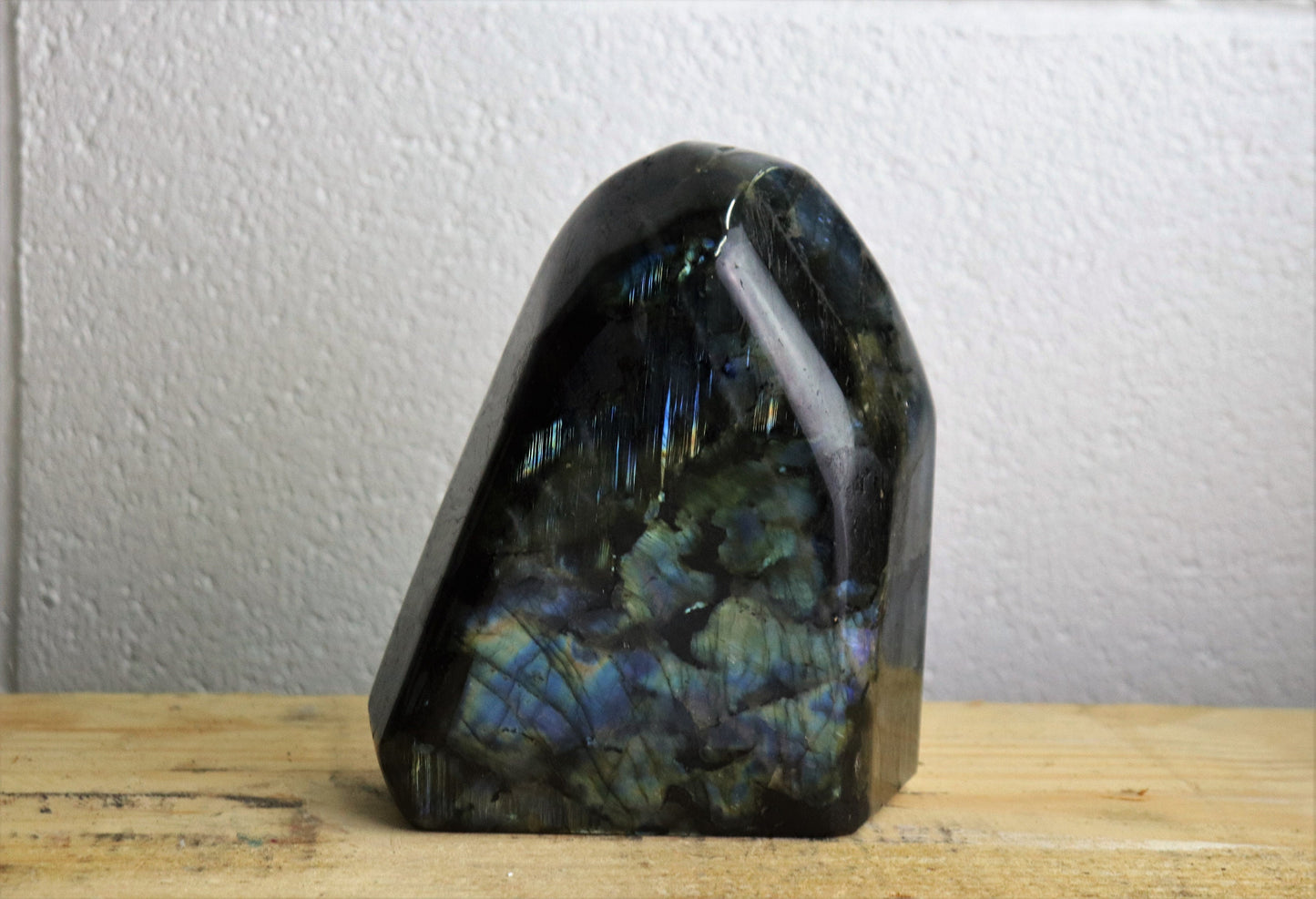 60) Large Labradorite Crystal Polished AAA Grade