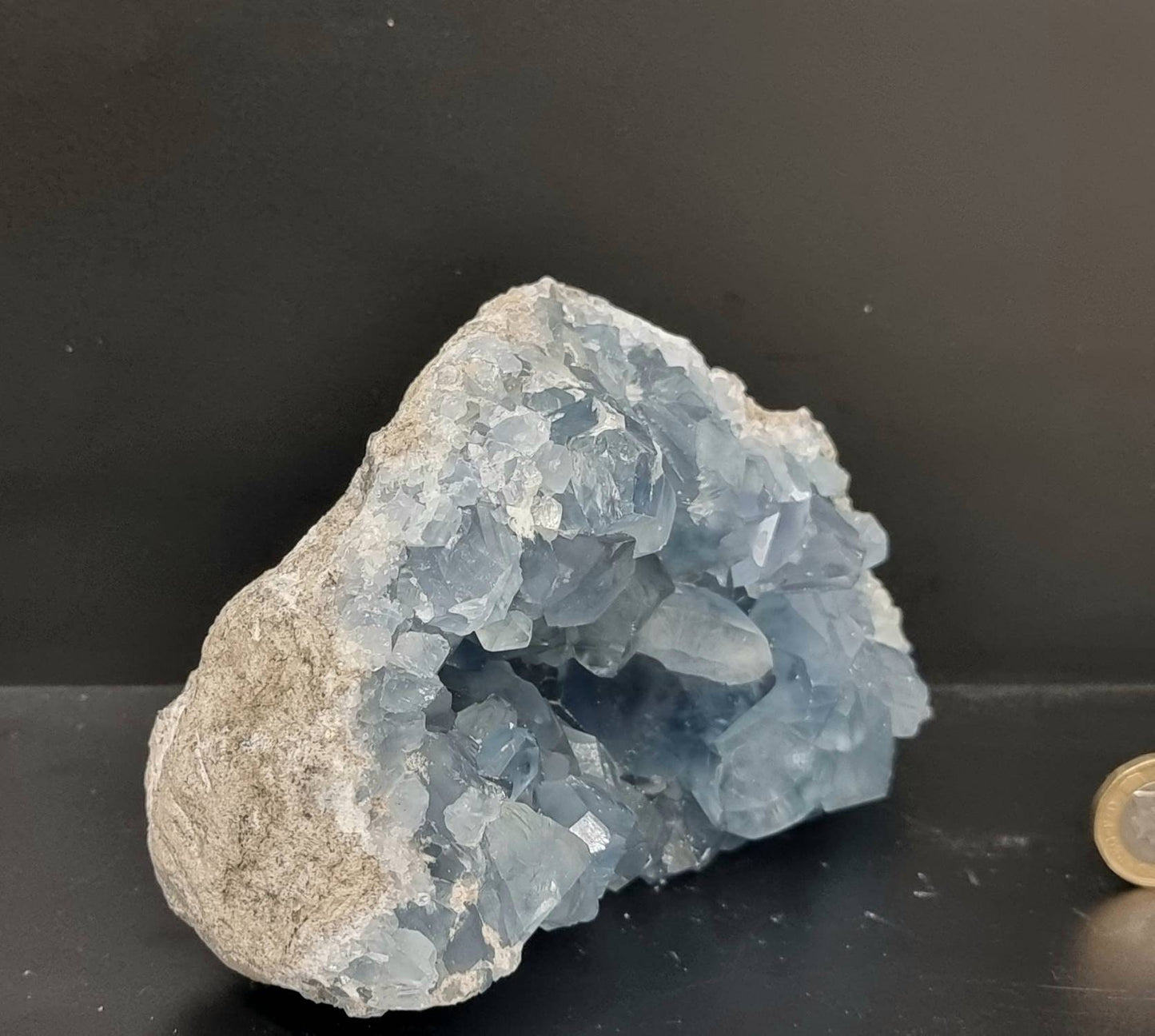 31) Large Celestite Crystal Geode