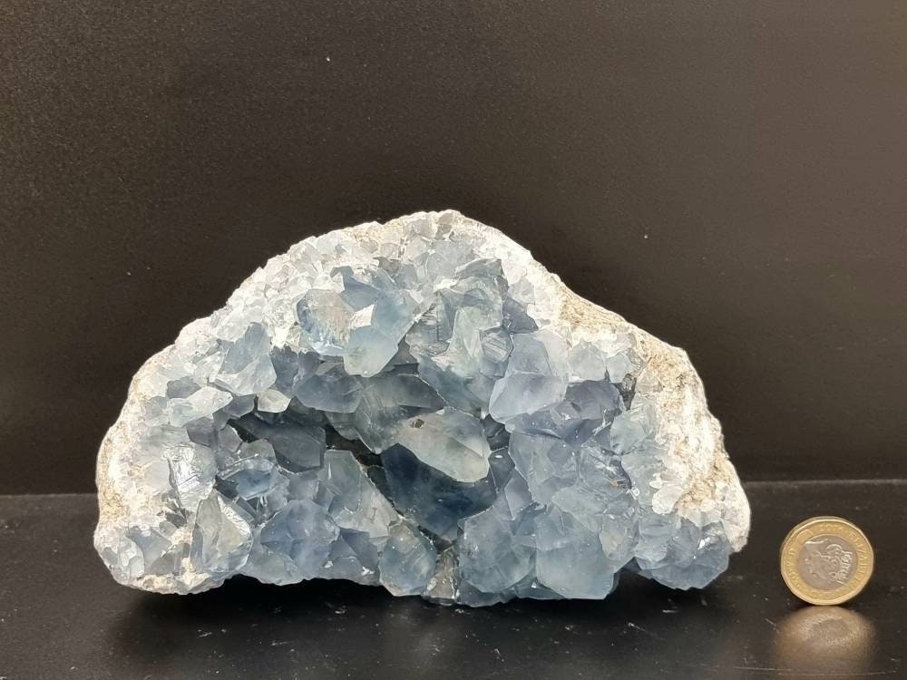 31) Large Celestite Crystal Geode