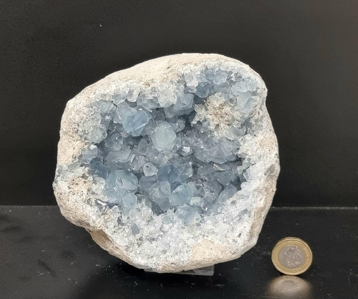 23) Large Celestite Crystal Geode