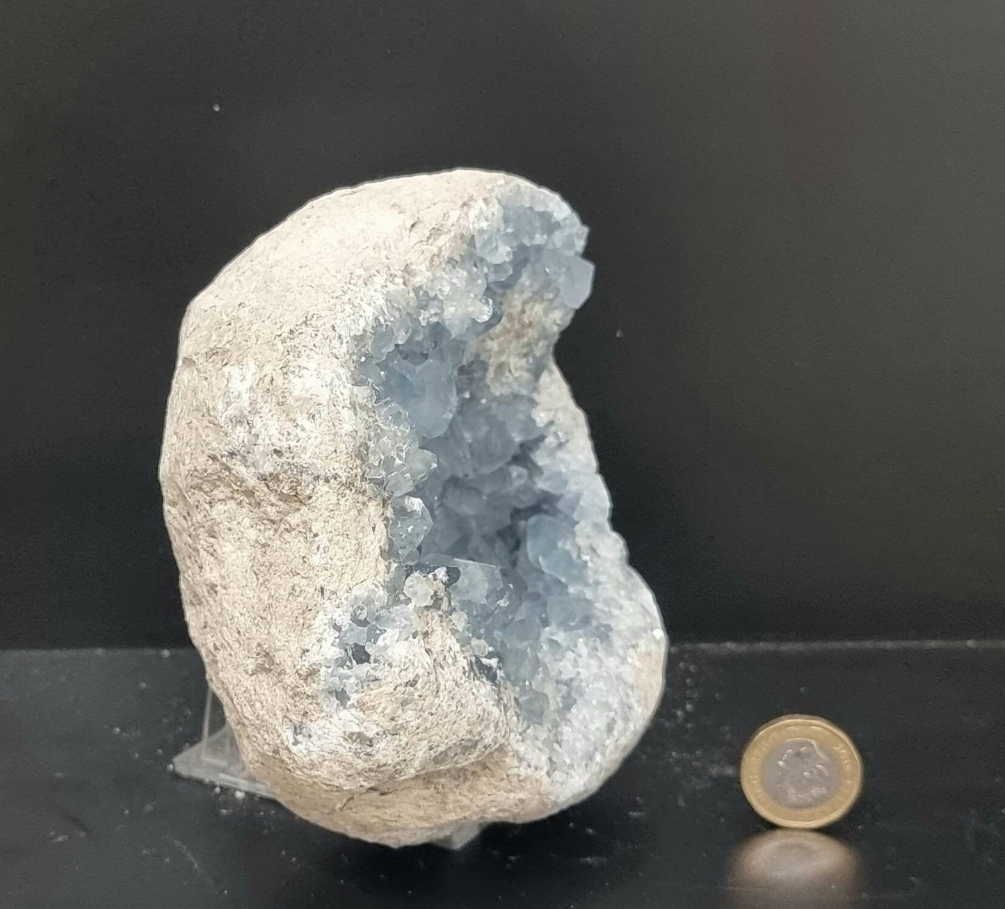 23) Large Celestite Crystal Geode