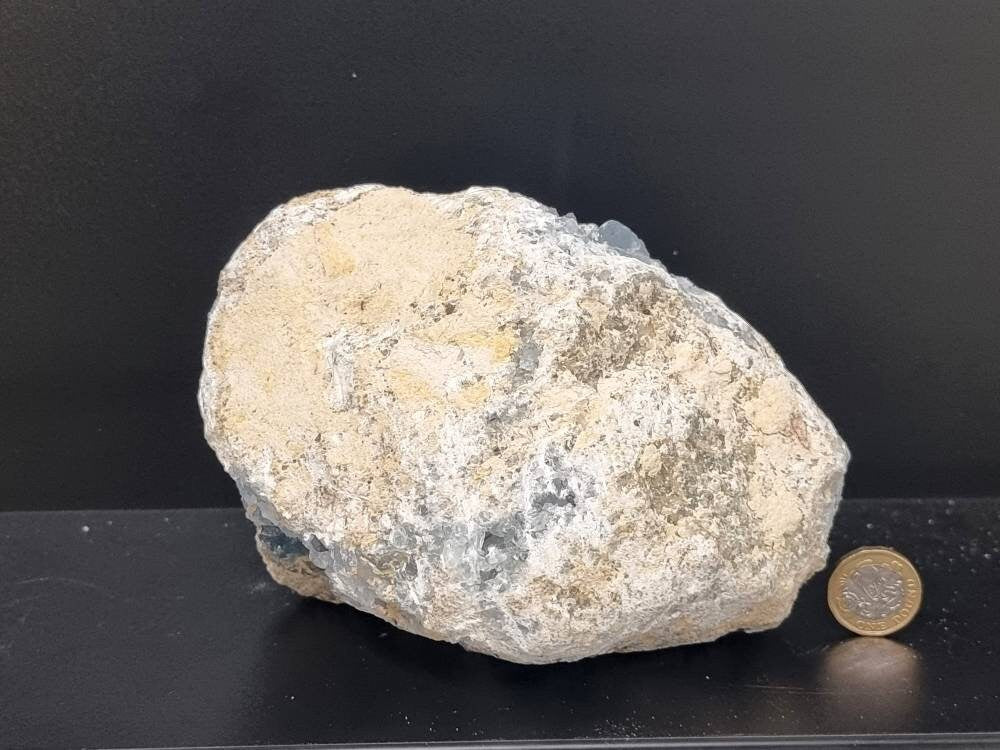 9) Large Celestite Crystal Geode