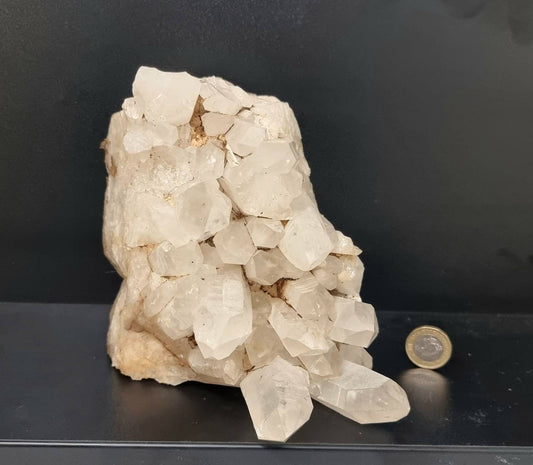 16) large Quartz Crystal Cluster