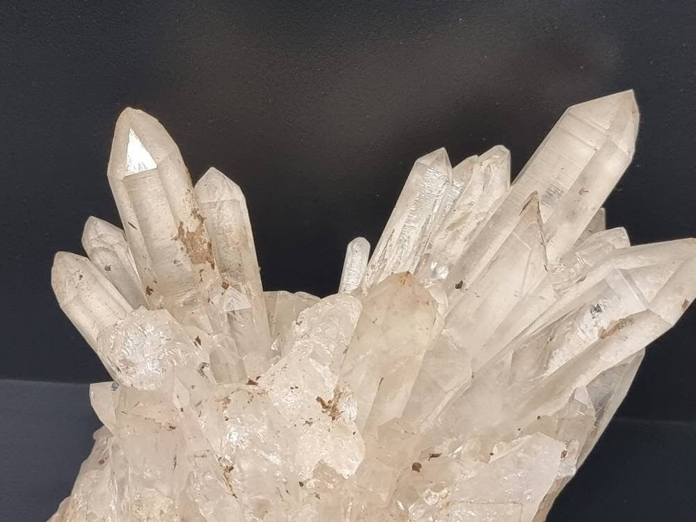 17) large Quartz Crystal Cluster